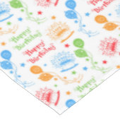 Happy Birthday Tischdecke (Schrägansicht)