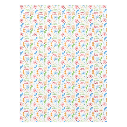 Happy Birthday Tischdecke (Vorderseite)