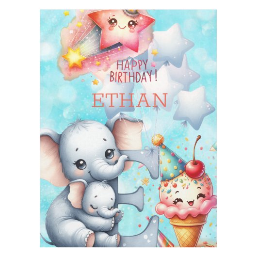 Happy Birthday Tischdecke (Vorderseite)