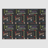 Happy Birthday Tissue Charlotte Seidenpapier (Vorderseite)