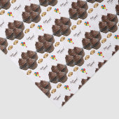 Happy Birthday Tissue Chocolate Cupcake Seidenpapier (Ausschnitt)