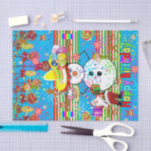 Happy Birthday Tissue Christmas Snowman Seidenpapier (Handwerk)