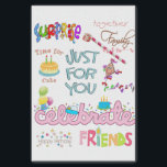 Happy Birthday Tissue Friends FamilyÜberraschung Seidenpapier<br><div class="desc">Party- und Handwerksartikel > Geschenkartikel > Gewebe</div>