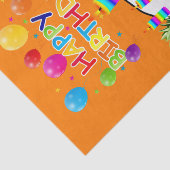 Happy Birthday Tissue Fruchtkuchen Seidenpapier (Ausschnitt)