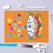 Happy Birthday Tissue Fruchtkuchen Seidenpapier (Handwerk)