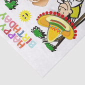 Happy Birthday Tissue Man Dog Seidenpapier (Ausschnitt)