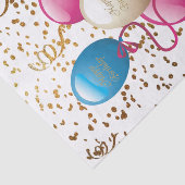 Happy Birthday Tissue Paper Balloons Seidenpapier (Ausschnitt)