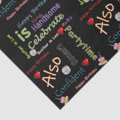 Happy Birthday Tissue Paper Brother in Law Seidenpapier (Detail)