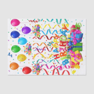 Happy Birthday Tissue Paper Confetti Seidenpapier