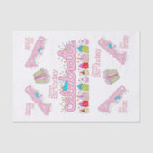 Happy Birthday Tissue Paper feiert Pink Seidenpapier (Vorderseite)