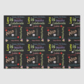 Happy Birthday Tissue Paper Luna Seidenpapier (Vorderseite)