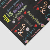 Happy Birthday Tissue Paper Mia Seidenpapier (Detail)