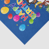 Happy Birthday Tissue Paper Monkey Seidenpapier (Ausschnitt)