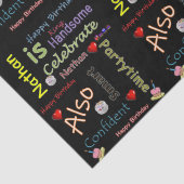 Happy Birthday Tissue Paper Nathan Seidenpapier (Detail)