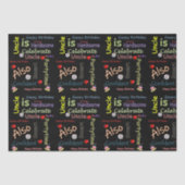 Happy Birthday Tissue Paper Onkel Seidenpapier (Vorderseite)