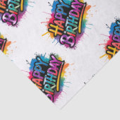 Happy Birthday Tissue Paper Seidenpapier (Detail)