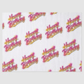 Happy Birthday Tissue Paper Seidenpapier (Vorderseite)