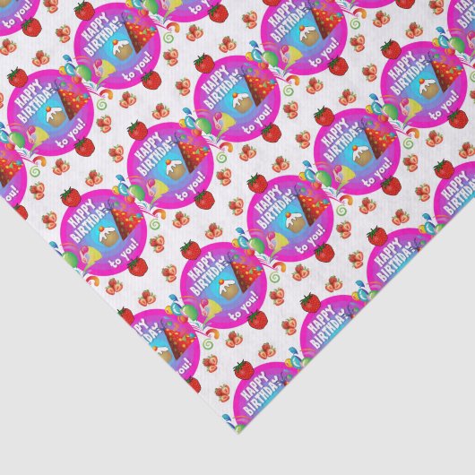 Happy Birthday Tissue Paper Seidenpapier