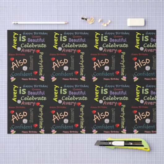 Happy Birthday Tissue Paper Seidenpapier (Handwerk)