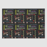 Happy Birthday Tissue Paper Sister Seidenpapier<br><div class="desc">Happy Birthday Tissue Paper</div>