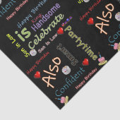 Happy Birthday Tissue Paper Son in Law Seidenpapier (Detail)