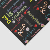 Happy Birthday Tissue Paper Vater Seidenpapier (Detail)