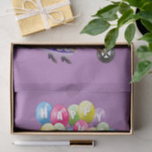 Happy Birthday Tissue Paper Viktorianisch Seidenpapier (Geschenk)