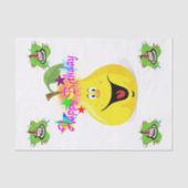 Happy Birthday Tissue Pear Cupcake Seidenpapier (Vorderseite)