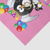 Happy Birthday Tissue Pinguin Seidenpapier (Ausschnitt)