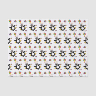 Happy Birthday Tissue Pinguin Seidenpapier