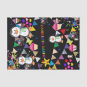 Happy Birthday Tissue Pinguin Seidenpapier (Vorderseite)