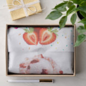 Happy Birthday Tissue Strawberry Ice Creme Seidenpapier (Geschenk)