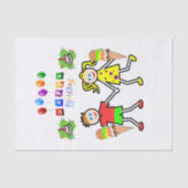 Happy Birthday Tissue Twins Ice Creme Seidenpapier (Vorderseite)