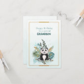 Happy Birthday To a Special Grandson Karte (Vorderseite/Rückseite Beispiel)