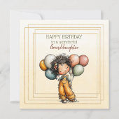 Happy Birthday To A Wonderful Granddaughter (Vorderseite)