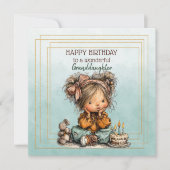 Happy Birthday To A Wonderful Granddaughter (Vorderseite)