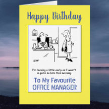 Happy Birthday to An Office Manager