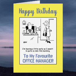Happy Birthday to An Office Manager