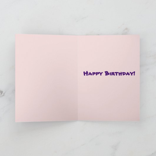 Happy Birthday to my Favourite Lesbian Greeting Karte (Innenseite)