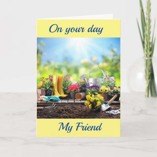 HAPPY BIRTHDAY TO MY **FRIEND** CARD KARTE (Vorderseite)