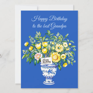 Happy Birthday to the best Grandpa Greeting Card Feiertagskarte
