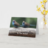 Happy birthday to the twins! karte (Gelbe Blume)