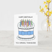 Happy Birthday to Tour Guide Karte (Gelbe Blume)