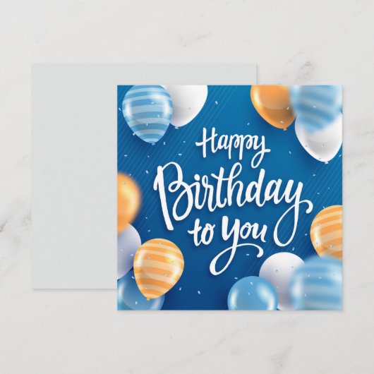 Happy Birthday to You (Vorne/Hinten)