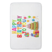Happy Birthday to You Badematte (Vorderseite Vertikal)