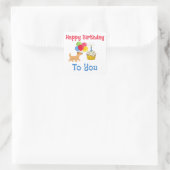 HAPPY BIRTHDAY TO YOU CUTE DOG STICKERS (Tasche)