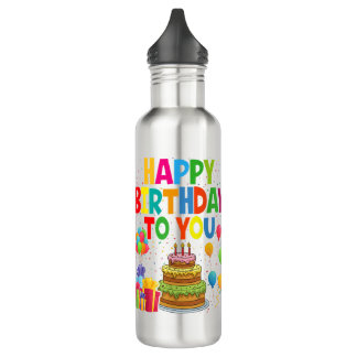 Happy Birthday to You Edelstahlflasche