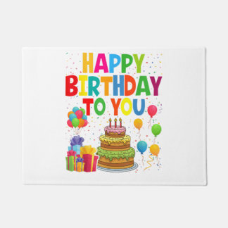 Happy Birthday to You Fußmatte