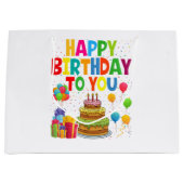 Happy Birthday to You Große Geschenktüte (Vorderseite)