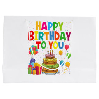 Happy Birthday to You Große Geschenktüte